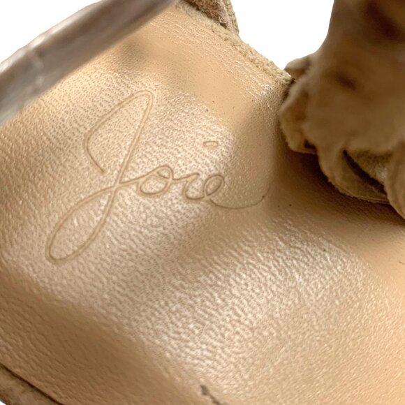 Joie Falk Tan Suede Strappy Gladiator‎ Sandals - Picture 2 of 11